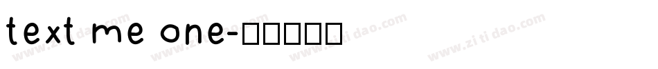 text me one字体转换